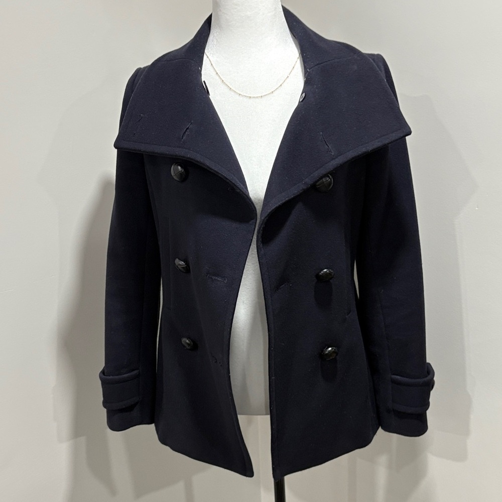 Babaton Navy Double-Breasted Jacket